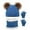 Blue, variant on Kids Winter Hats Gloves Scarf Set for Girls Boys Toddler Warm Fleece Lining Beanie Gaiter Mittens for 1-10 Years Old Children, 3 PCS