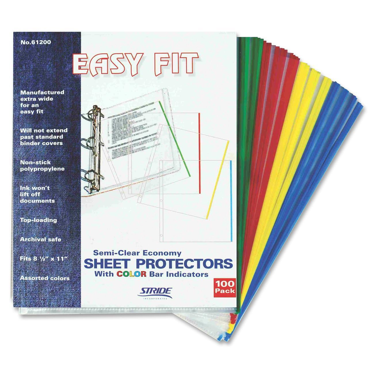 Stride, STW61200, Easy Fit Portrait Sheet Protectors, 25 / Box, Clear