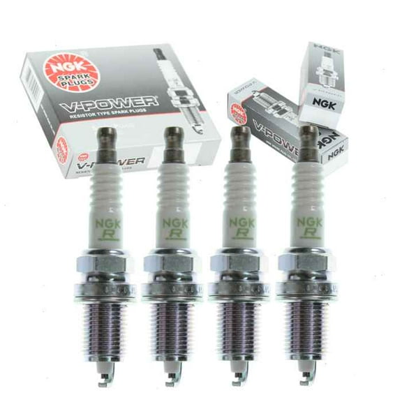 4 pc NGK V-Power Spark Plugs compatible with Pontiac G3 1.6L L4 2009