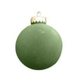 thumbnail image 3 of Zawou Velvet Christmas Ornaments 15 Pcs Flocked Tree Ball Set Large Plastic Shatterproof Hanging Balls for Holiday Party Home Décor, 3 of 6