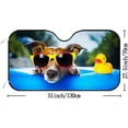 thumbnail image 2 of GZHJMY Car Front Windshield Sunshade UV Heat Protection, Foldable Auto Windshield Sun Visor for Sedan SUV Truck Cute Pomeranian, Car Sunscreen Blocks UV Rays Heat 51x27.5inch Keep Vehicle Cool, 2 of 6