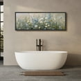 thumbnail image 5 of Large Framed Canvas Print Modern Dark Floral BouquetWall Art Decorative Ready to Hang Painting for Living room Bedroom 60x20 inches Black Frame, 5 of 9