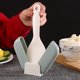 thumbnail image 3 of Cucharas de cocina Soporte portátil para cucharas de arroz Soporte para herramientas de cocina Soporte para cucharas con ventosa para cocina Práctico cierre automático, 3 of 5
