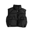 thumbnail image 4 of Samdudou Boys Puffer Vests Stand Collar Sleeveless Jackets Kids Fall Winter Warm Full Zip Outerwear Quilted Padded Coats Casual Outdoor Coat with Button Pockets Size 5-13 Years, 4 of 8