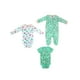 thumbnail image 1 of Kit 3 piezas Bebé Niña Onesies Pañaleros y Mameluco Multicolor OP2208HK, 1 of 5