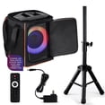 thumbnail image 1 of Altavoz Bluetooth Pyle Portable Woofer de 8 pulgadas y 120 W con TWS, 1 of 8