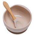 thumbnail image 1 of Cuenco de silicona para bebé, ventosa, juego de vajilla de silicona, cuenco para destete de bebé con cuchara de silicona, sin BPA Adepaton ZYY-0297, 1 of 5