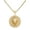 Gold 01, variant on Focus for Men by Simone I. Smith, Crowned Lion Pendant with Brilliant Simulated Diamonds in Stainless Steel, 24" Chain