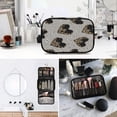 thumbnail image 6 of Iauyy 3 Piece Large Portable Hanging Toiletry Bags for Travel,Foldable Makeup Organizer with Multiple Compartments for Men&Women，Light Gray and Brown Tones, 6 of 9