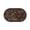 Brown1044, variant on Zynviq Area Rugs Solid Color 15.7" X 23.6" Throw Rug Polyester Oval Washable Black Small Rug for Coffee Table