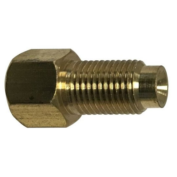 M10X1.0 Male X 3/8-24 Female Adapterr, Inverted Flare, Brass Fittings