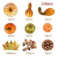 thumbnail image 3 of Simulation Pumpkin Halloween Decoration Pumpkin Model Vegetable Cabinet Display Photography Props (orange), 3 of 9