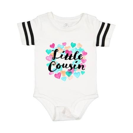 

Inktastic Little Cousin Hearts Gift Baby Boy or Baby Girl Bodysuit