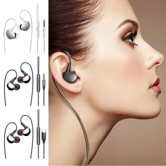 Viflosae Headphones for School Sports Earphones, In Ear, Subwoofer, Wired Headphone With Microphone for Both Men And Women Kids Headphones for School Holiday