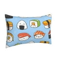 thumbnail image 2 of Daiia Kawaii Sushi Bedding Waterproof Pillow Protector Zippered Queen – Bed Bug Proof Pillow Encasement-16"x24", 2 of 9
