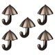 thumbnail image 3 of 5 ganchos para colgar en la pared, para llaves, para baño, entrada, puerta y paraguas. Gris, 3 of 9
