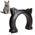 thumbnail image 4 of Porte Intérieure de Chat, Forme Unique Porte de Trou de Chat Installation Facile pour le Mur pour Chiot Blanc, Noir, Brun, 4 of 8