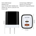 thumbnail image 2 of USB C Block,2PCS ABCPOW 20W PD Type C Charger Block QC3.0 Dual USB Wall Charger Adapter Plug USB C Brick Power Delivery Fast Charge Quick Charging Charger Block,Black, 2 of 5