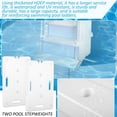 2 PCS Swimming Pool Ladder Weights with 12 Adjustable Straps, Universal ...