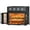 Black, variant on 27.5QT Large capacity French Double-Door Air Fryer Convection Toaster Oven, 1700W, 7 Preset Menus, 6-in-1 Multi-Function for Bake, Roast, Grill, Toast, Dehydrate& Defrost, Stainless Steel