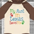 thumbnail image 4 of Inktastic My Aunt in Texas Loves Me Boys or Girls Long Sleeve Baby Bodysuit, 4 of 5