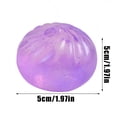 thumbnail image 3 of Giant Stress Ball, Relaxation Relief Items Squeeze, Silicone Sensory Squeeze, 3.5 in Glitter Dumpling, Squeeze Stimulation, Assorted Shades, 1 Pc, 3 of 6
