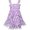 Purple, variant on Girls Dress Orange Tank Smocked Ruffle Skirt Sundress 12-18 M