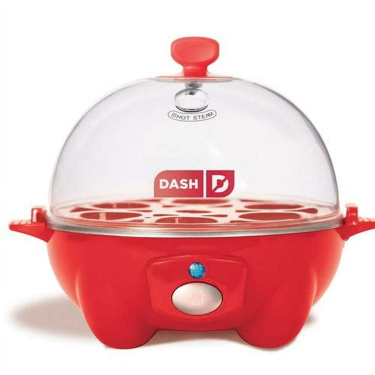  DASH Deluxe Rapid Egg Cooker for Hard Boiled, Poached,  Scrambled Eggs, Omelets, Steamed Vegetables, Dumplings & More, 12 capacity,  with Auto Shut Off Feature - Black: Home & Kitchen