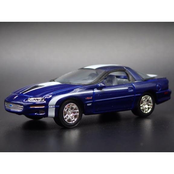 Open Box 1993-2002 CHEVY CHEVROLET CAMARO ZL1 BLUE 1:64 SCALE DIORAMA DIECAST MODEL CAR