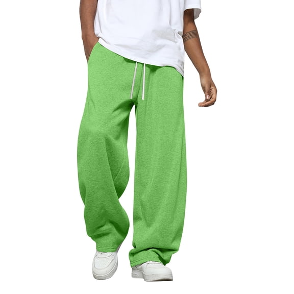 Men's and Big Men's Baggy Wide Leg Sweatpants with Pockets