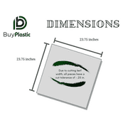 BuyPlastic L-111 Green Transparent Fluorescent Colored Acrylic Plexiglass Sheet , Choose Size and Thickness, 1/4 x 24 x 24, Plastic Plexi Glass for Crafts, Art, and More