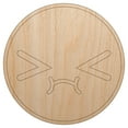 thumbnail image 1 of Kawaii Cute Embarrassed Scrunched Face Wood Shape Unfinished Piece Cutout Craft DIY Projects - 4.70 Inch Size - 1/4 Inch Thick, 1 of 7