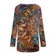 thumbnail image 5 of Pntutb Mujeres Moda Casual Manga Larga Cuello Redondo tops Blusa Suelta Camisas Estampadas PNTUTB Pntutb-6461, 5 of 5