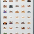 thumbnail image 3 of illustration Taj Mahal Stickers, Waterproof Taj Mahal Sticker for Water Bottle Laptop Phone Cases Planner Skateboard Luggage Helmet Party Favor Decor, Ideal for Adults Teens Teacher Rewards, 3 of 9