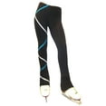 thumbnail image 1 of Criss Cross Fleece Ice Skating Pants Silver/Turquoise XP211, 1 of 1