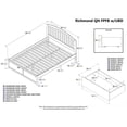 thumbnail image 4 of Leo & Lacey Richmond Queen Wood Platform Bed and Storage Drawers in Walnut, 4 of 4