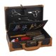 thumbnail image 5 of Bolsa de herramientas de peluquería, herramienta de peluquería multifunción portátil profesion, maleta, tijeras, paquete de almacenamiento, bolsa, e - marrón Macarena Estuche de transporte de peluquero estilista, 5 of 8
