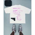 thumbnail image 1 of T-Shirt Surdimensionné Motif Lettre Hip Hop Gothique Rue y2k pour Hommes Rétro Décontracté Polyvalent Manches Courtes Col Rond Ample Femmes, 1 of 5