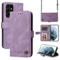 thumbnail image 1 of Feishell Crossbody Wallet Case for Samsung Galaxy S23 Ultra 6.8 inch,Premium PU Leather Magnetic Clasp Flip Kickstand Credit Card Slots Shockproof Phone Case with Removable Shoulder Strap,Purple, 1 of 13