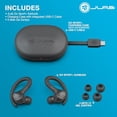 thumbnail image 4 of JLab Go Sport+ Wireless Workout Earbuds Featuring C3 Clear Calling, Secure Earhook Sport Design, 32+ Hour Bluetooth Playtime, and 3 EQ Sound Settings (Graphite), 4 of 5
