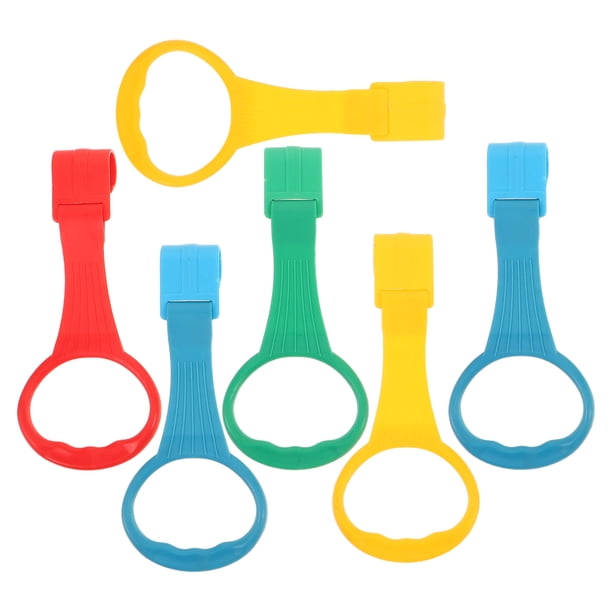GOOHOCHY 6 anillos de tracción para bebés: corralito, cuna, anillo de tracción, ejercicios de caminar para bebés, asistente de cama, herramienta para colgarse para practicar bebés y niños pequeños.