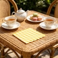 thumbnail image 5 of Gallickan Gingham Paper Napkins, Scalloped Disposable Cocktail Napkins, 25x25cm, 100ct, Yellow Checkered for Summer BBQ Party, Picnic Table Setting, 5 of 6