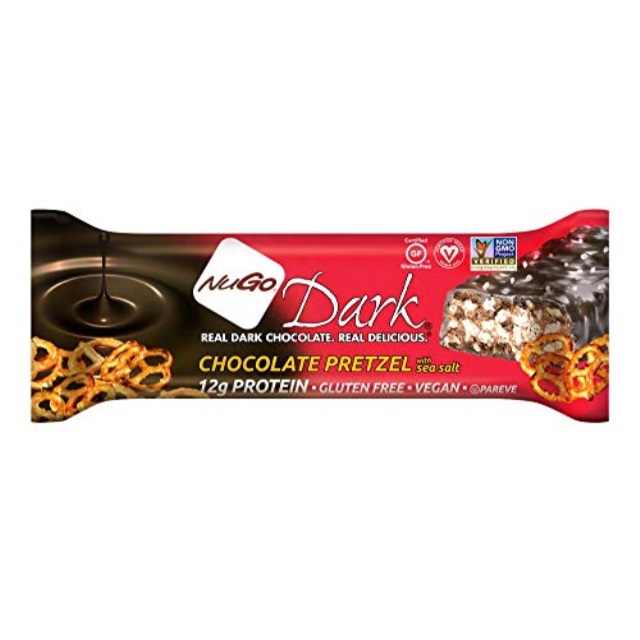 NuGo Dark Chocolate Pretzel, 1.76Ounce (Pack of 12)