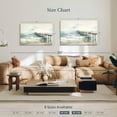 thumbnail image 4 of Elephant Stock Idyllic Coastal Jetty Wall Art - Horizontal Canvas Wall Art - Living Room Wall Decor - Nautical Canvas - Gray And Brown Decor - 45" x 30", 4 of 8
