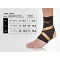 thumbnail image 4 of Copper Fit Pro Series Performance Compression Ankle Sleeve, Black with Copper Trim, Medium, 4 of 4