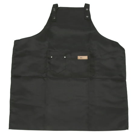 

Adjustable Apron with Pockets for Barbecue Apron 68X75cm Black
