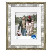 Mainstays 11" x14" Matted to 8" x10"  Rustic Farmhouse Picture Wall Frame