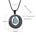 thumbnail image 2 of Circle of Life Urn Necklace for Cremation Ashes Holder Heart Memorial Jewelry Pendent for Ashes Perfume Dry Flowers, 2 of 9