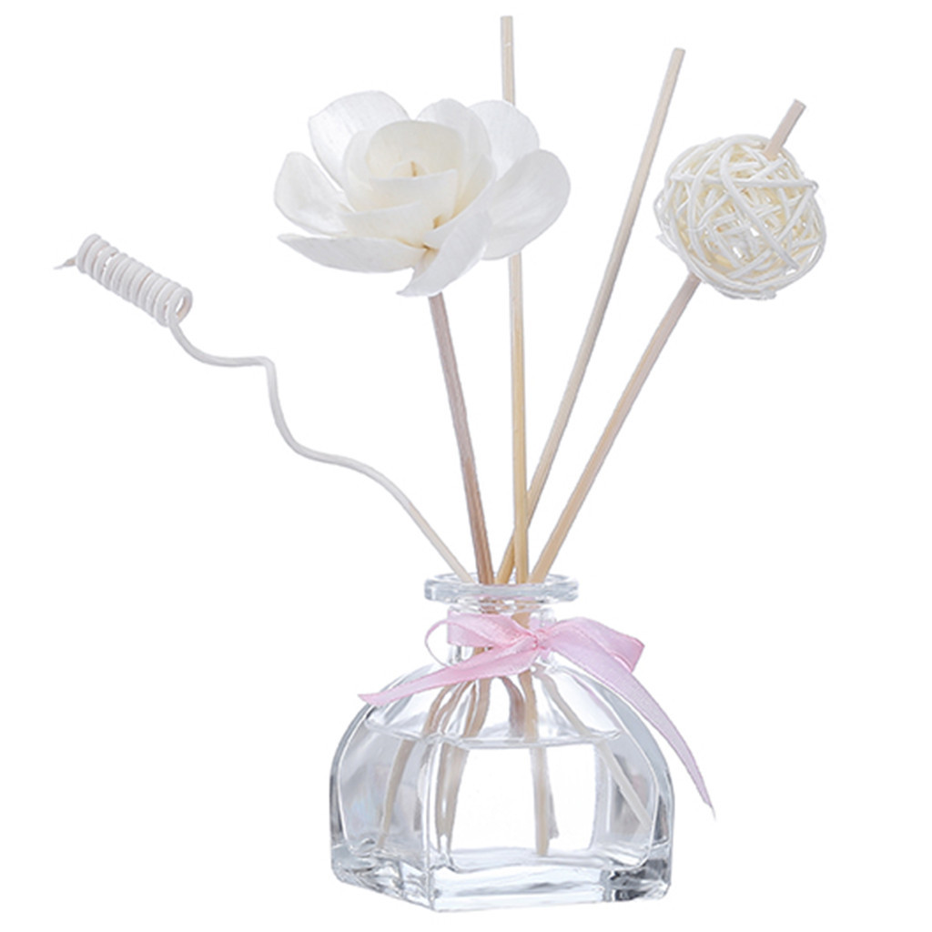 Msuo Christmas Ornaments Reed Oil Diffusers with Natural Sticks, Glass ...