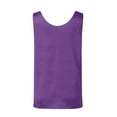 thumbnail image 6 of Satin Sleeveless Top, Round Neck Loose Vest, Blended Fabric, Casual Daily Wear, Purple S, Size S-XXL, 6 of 6